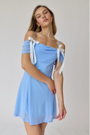 PD18206<br/>Lia Cold Shoulder Mesh Dress