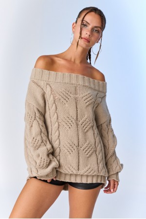 PT18394<br/>Ella One Shoulder Sweater